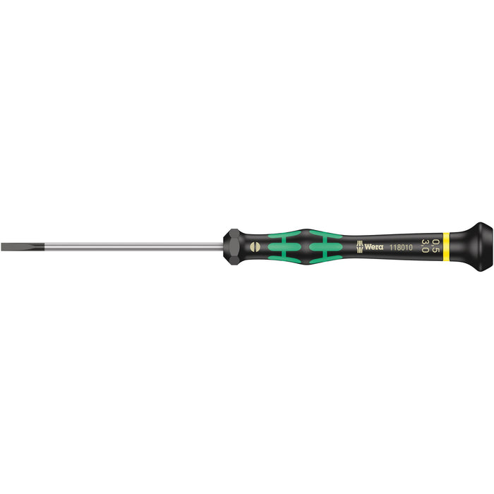 Wera 2035 Screwdriver for slotted screws for electronic applications, 0.50 x 3 x 80 mm
