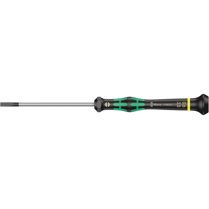Wera 2035 Screwdriver for slotted screws for electronic applications, 0.60 x 3.5 x 80 mm