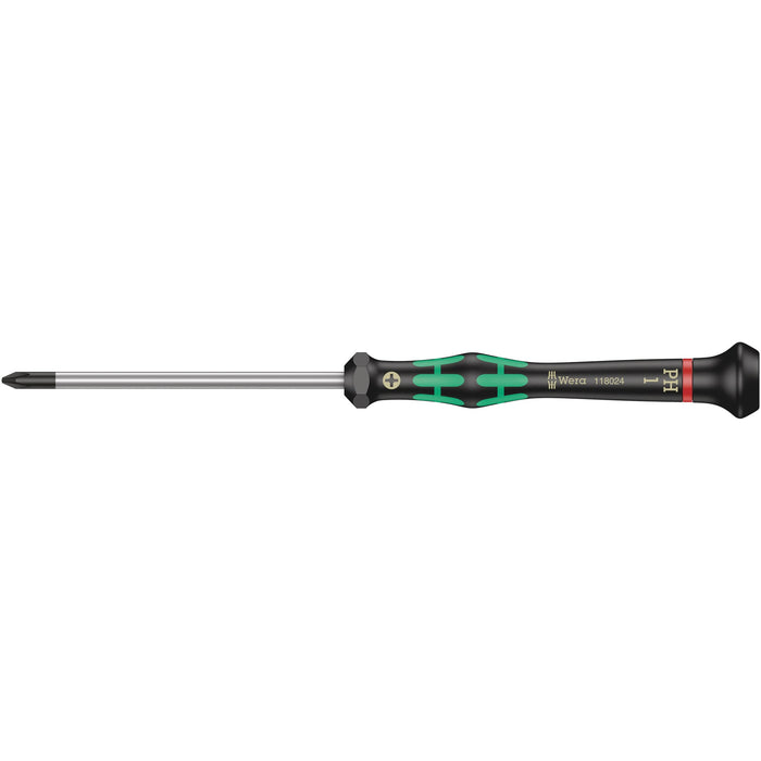 Wera 2050 PH Screwdriver for Phillips screws for electronic applications, PH 1 x 80 mm