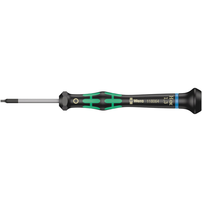 Wera 2054 Screwdriver for hexagon socket screws for electronic applications, 1.3 x 40