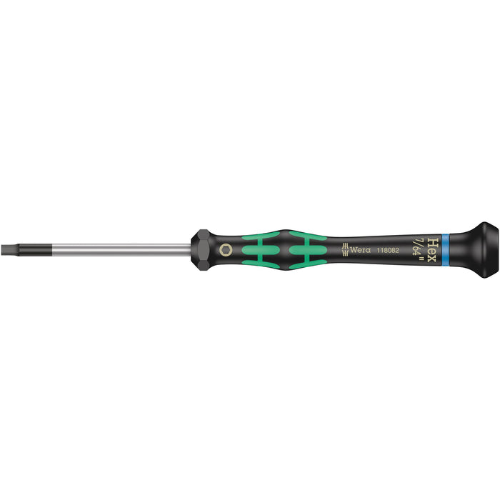 Wera 2054 Screwdriver for hexagon socket screws for electronic applications, 7/64" x 60
