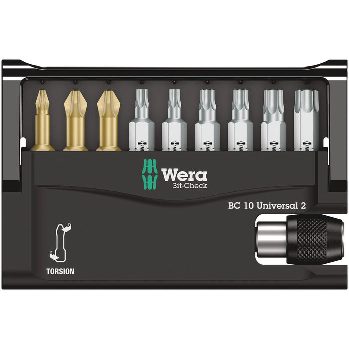 Wera Bit-Check 10 Universal 2, 10 pieces