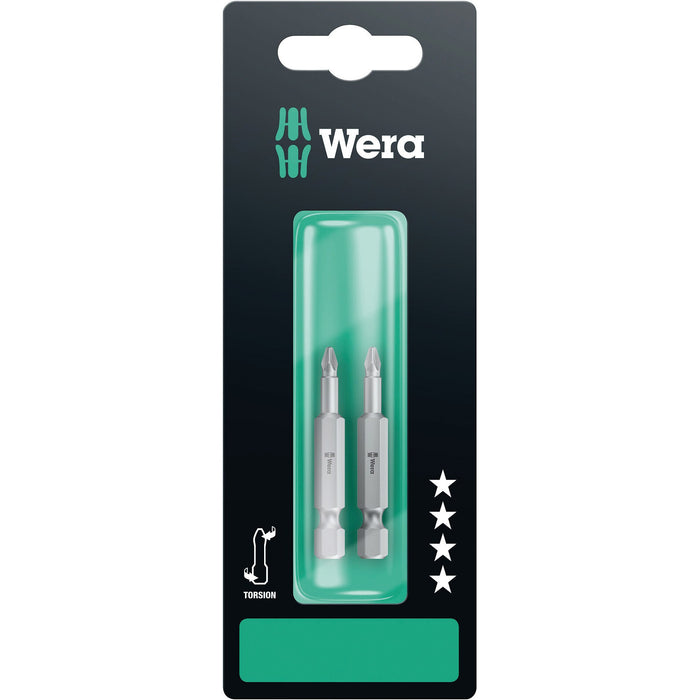 Wera 855/4 TZ SB bits, PZ 1 x 50 mm, 2 pieces