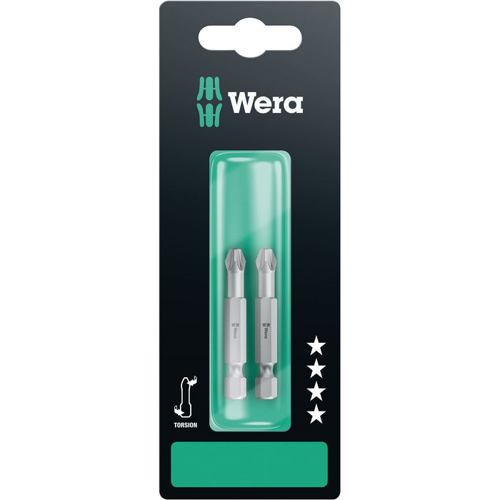 Wera 855/4 TZ SB bits, PZ 3 x 50 mm, 2 pieces