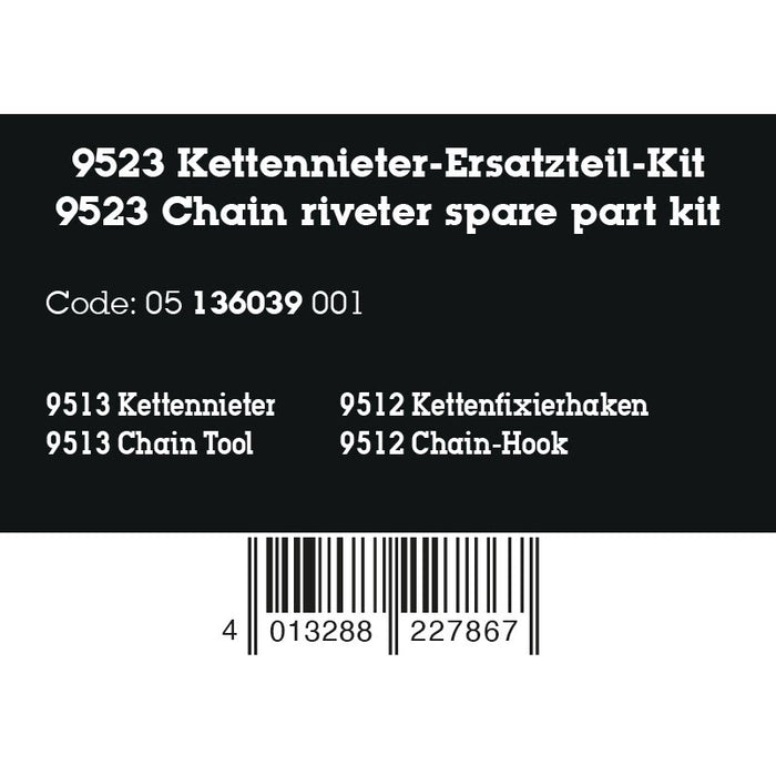 Wera 9523 Chain riveter spare part kit, 2 pieces
