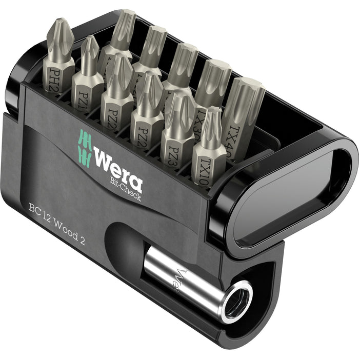 Wera Bit-Check 12 Wood 2 SB, 12 pieces