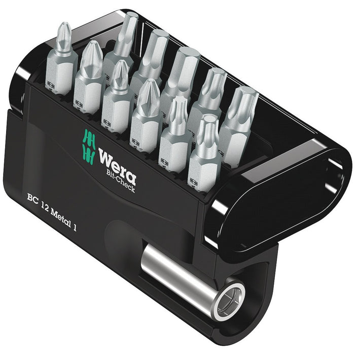 Wera Bit-Check 12 Metal 1 SB, 12 pieces
