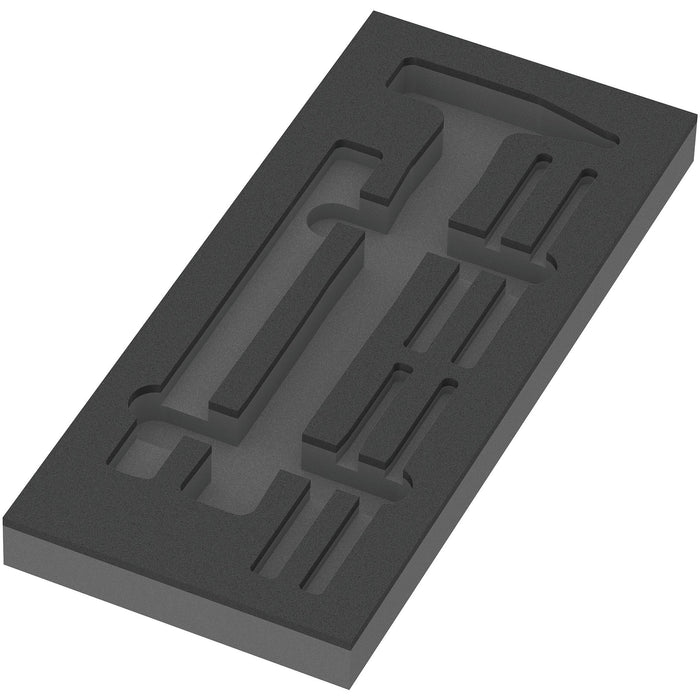 Wera 9882 Foam insert hammer set 1, empty, 172 x 30 x 392 mm