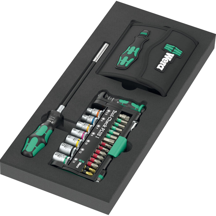 Wera 9750 Foam insert Kraftform Kompakt and Tool-Check PLUS set 1, 57 pieces