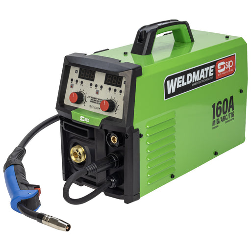 SIP WELDMATE® AUTOPLUS 160A MIG/ARC/TIG Synergic Inverter Welder - Hurstbourne Forge Welding Supplies