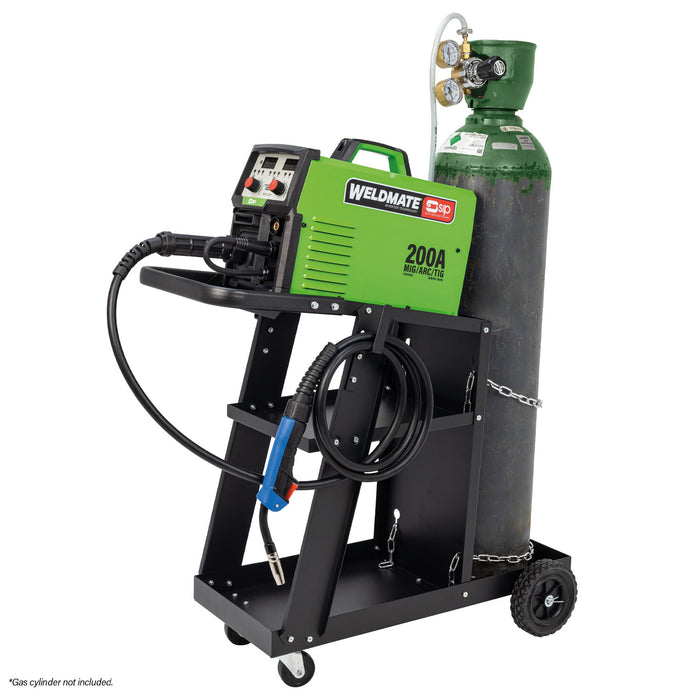 SIP WELDMATE® AUTOPLUS 200A MIG/ARC/TIG Synergic Inverter Welder with Cart Package - Hurstbourne Forge Welding Supplies