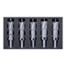 HMT VersaDrive TCT HoleCutter InsertFoam Set: 9/16, 11/16, 13/16, 15/16, 1-1/16" - Hurstbourne Forge Welding Supplies
