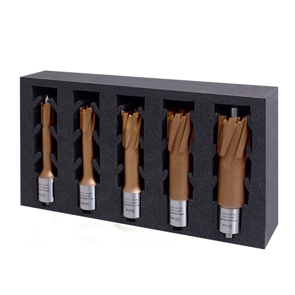 HMT CarbideMax ULTRA Coated 55 TCT Broach Cutter InsertFoam Set 18,20, 22, 24, 26mm - Hurstbourne Forge Welding Supplies