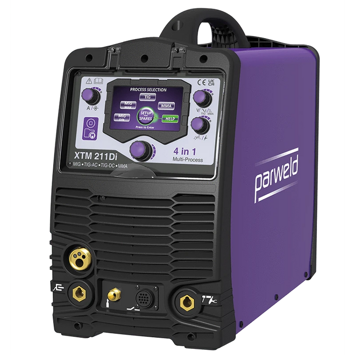 Parweld MIG Inverter XTM211Di 200A Multi Process 110/230V - Hurstbourne Forge Welding Supplies