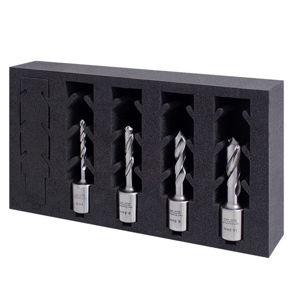 HMT HSS Silvermax Weldon Twist Drills InsertFoam Set 6.0, 8.0, 10.0, 12.0mm - Hurstbourne Forge Welding Supplies