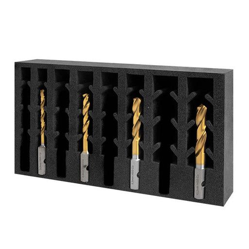 HMT VersaDrive Cobalt Drill InsertFoam Set: 6, 8, 10, 12mm - Hurstbourne Forge Welding Supplies
