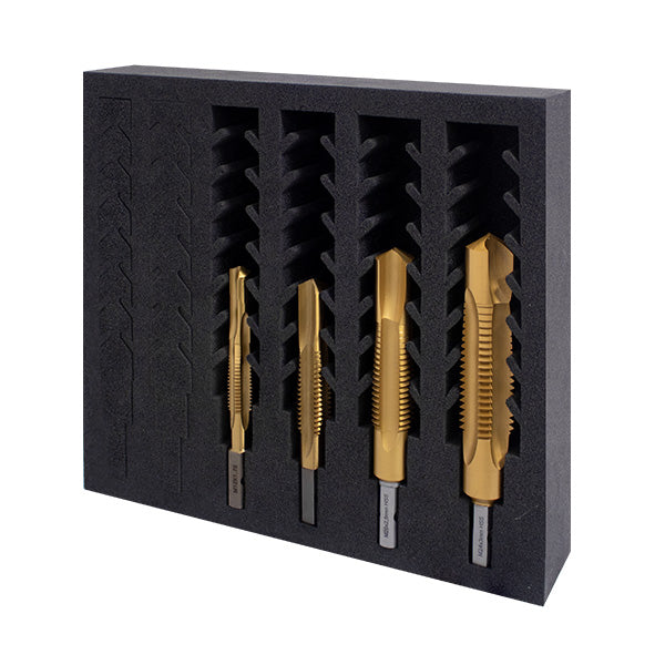 HMT VersaDrive HD Combi Drill-Tap InsertFoam Set, M12, M16, M20, M24 - Hurstbourne Forge Welding Supplies