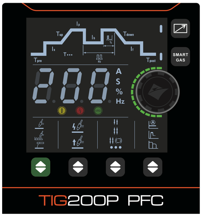 Jasic EVO 200 DC Pulse TIG PFC Inverter - Hurstbourne Forge Welding Supplies