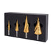HMT VersaDrive Step Drill Bit InsertFoam Set: 12, 22, 30, 40mm - Hurstbourne Forge Welding Supplies