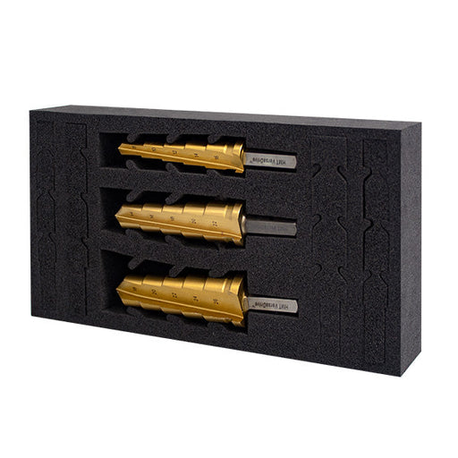 HMT VersaDrive ImpactaStep Cutter InsertFoam Set 16, 22, 26mm - Hurstbourne Forge Welding Supplies