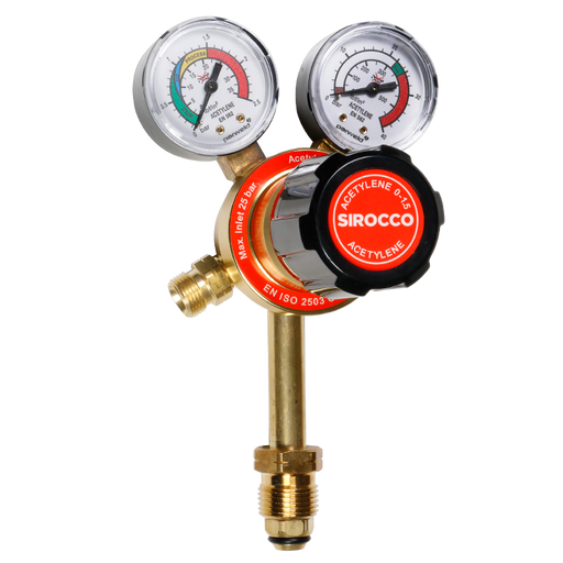 Acetylene Regulator Single Stage 2 Gauge 25 Bar - Hurstbourne Forge Welding Supplies