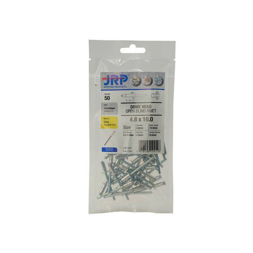 Aluminium/Steel Dome Rivets - 4.8x10 - Hurstbourne Forge Welding Supplies