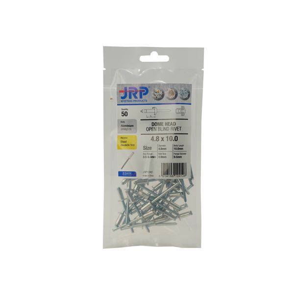 Aluminium/Steel Dome Rivets - 4.8x10 - Hurstbourne Forge Welding Supplies