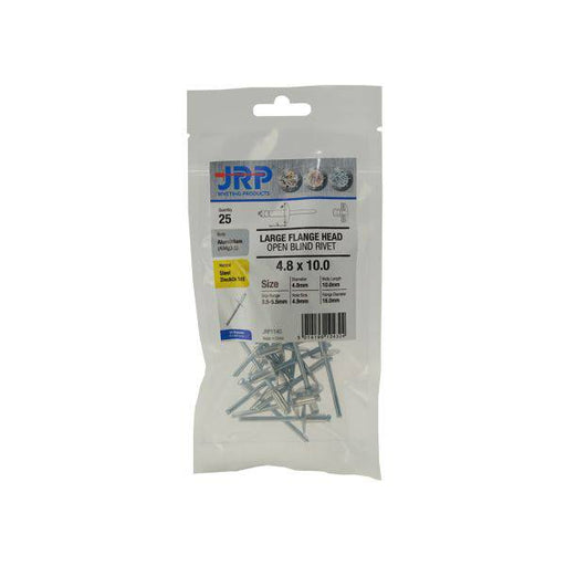 Aluminium/Steel L/Flange Rivets - 4.8x10 - Hurstbourne Forge Welding Supplies