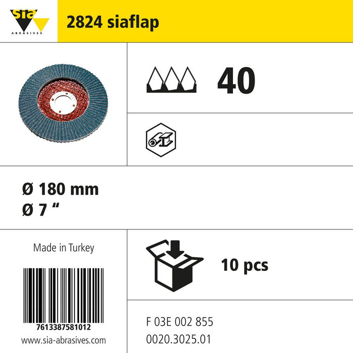 Product info — 2824 siaflap Ø180mm P40