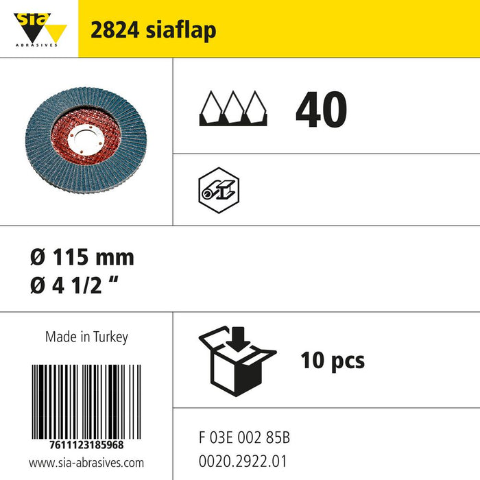 Product info — 2824 siaflap Ø115mm P40