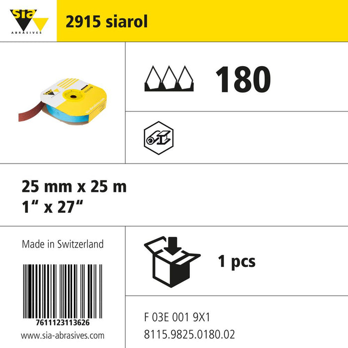 Product info — 2915 siarol 25x25000mm P180