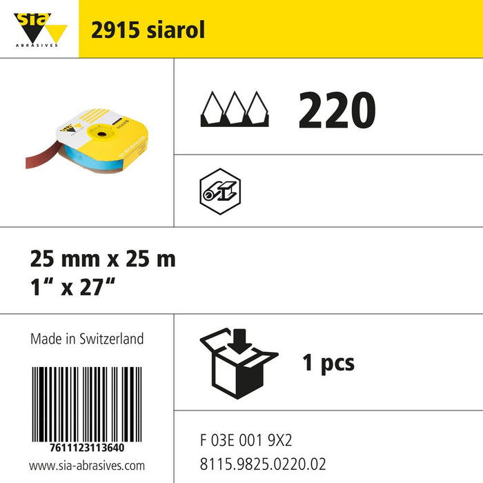 Product info — 2915 siarol 25x25000mm P220