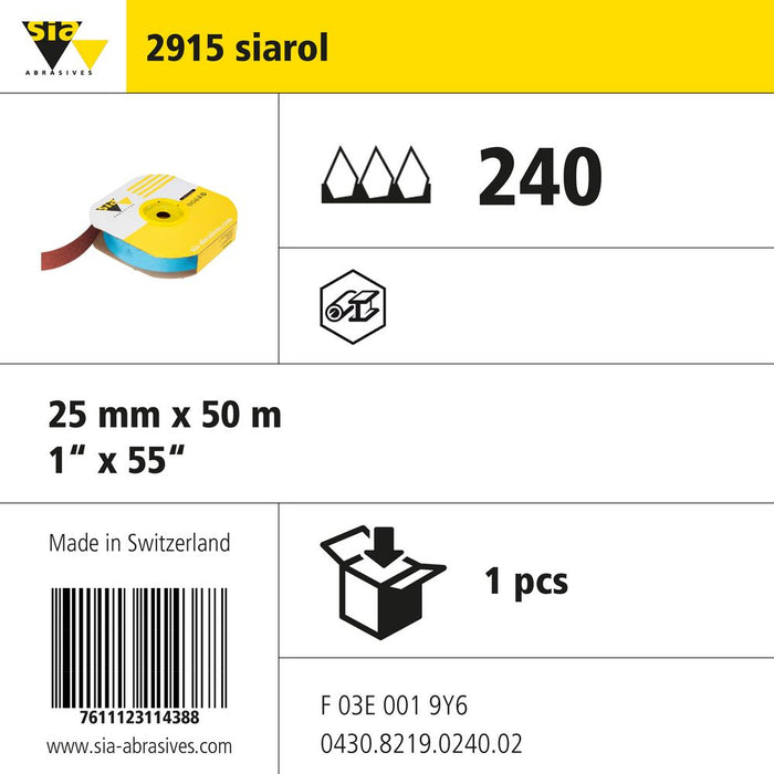 Product info — 2915 siarol 25x50000mm P240