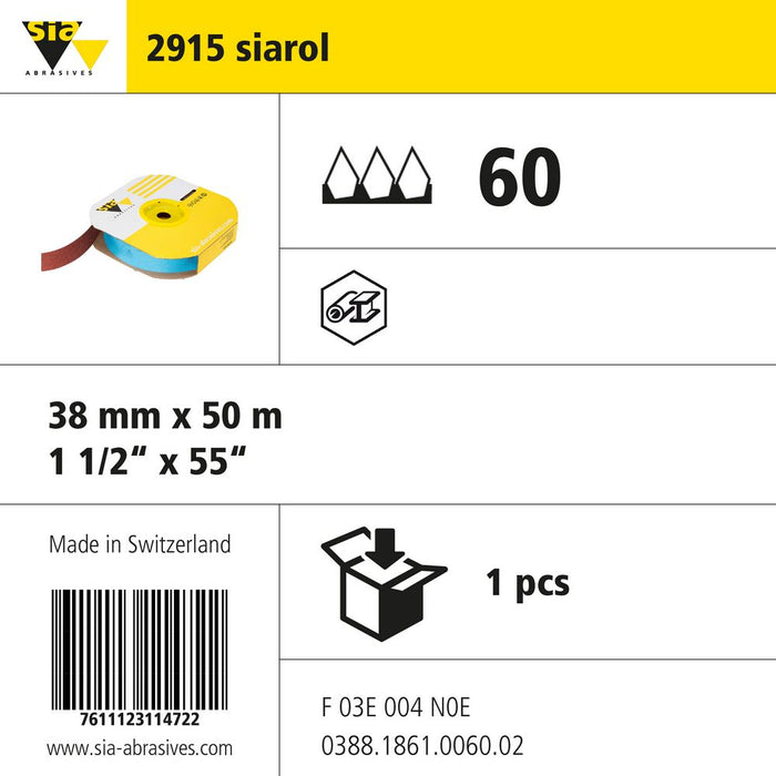 Product info — 2915 siarol 38x50000mm P60