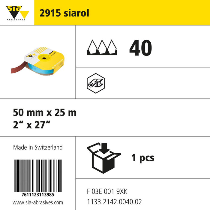 Product info — 2915 siarol 50x25000mm P40