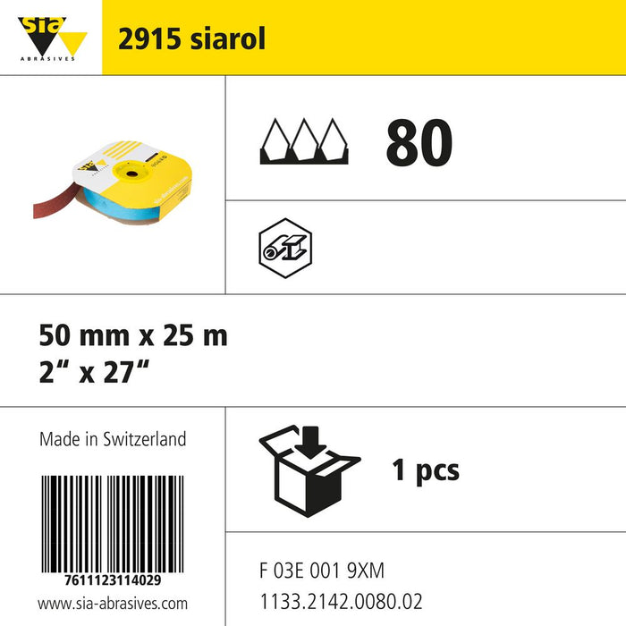 Product info — 2915 siarol 50x25000mm P80