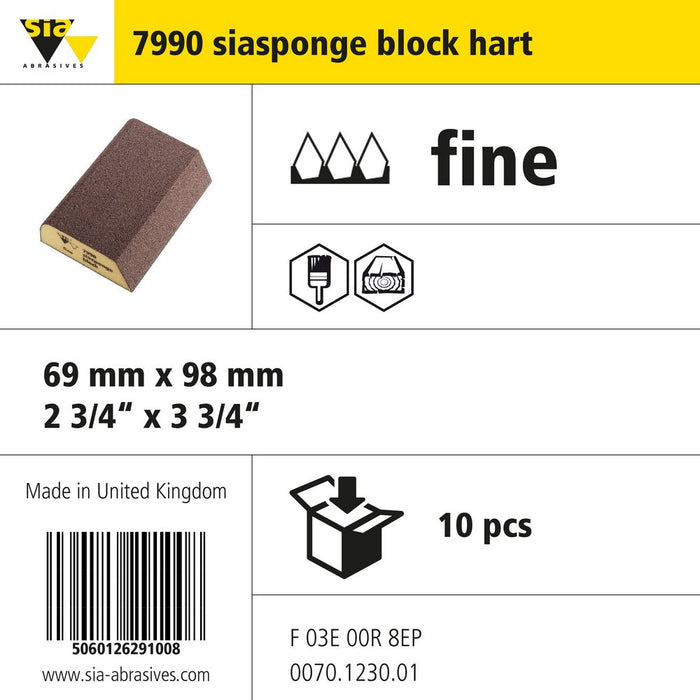 Product info — 7990 siafoam sponge 98x26mm P100