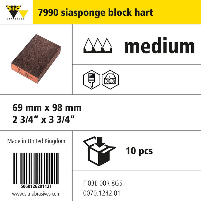 Product info — 7990 siafoam sponge 98x26mm P60
