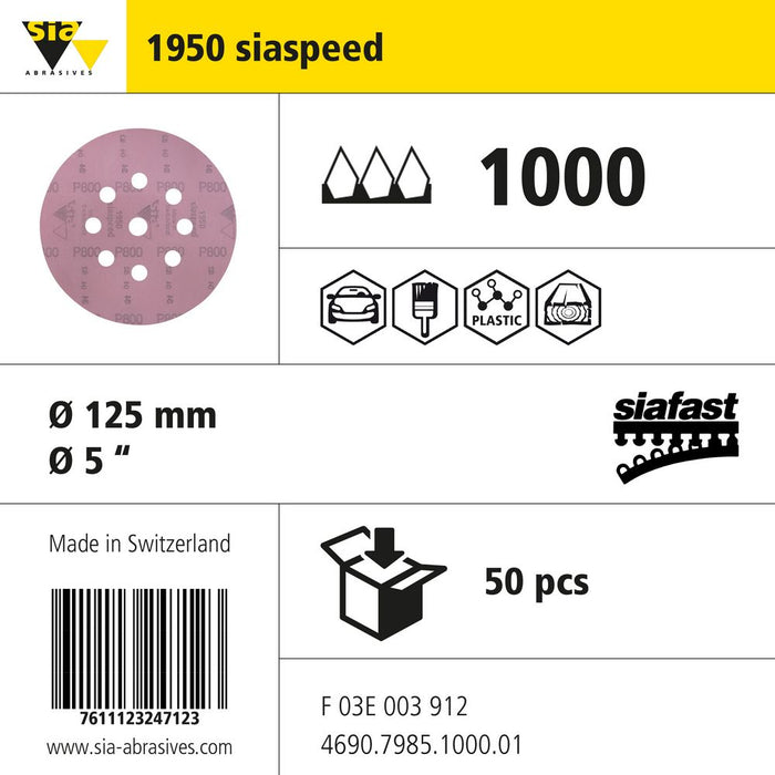 Product info — 1950 siaspeed Ø125mm P1000