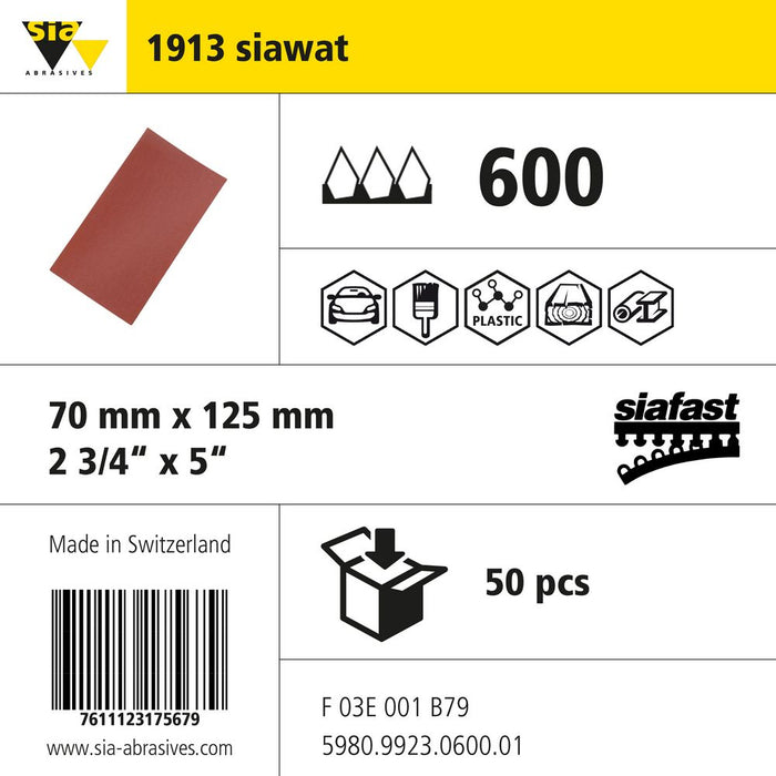 Product info — 1913 siawat standard 70x125mm P600