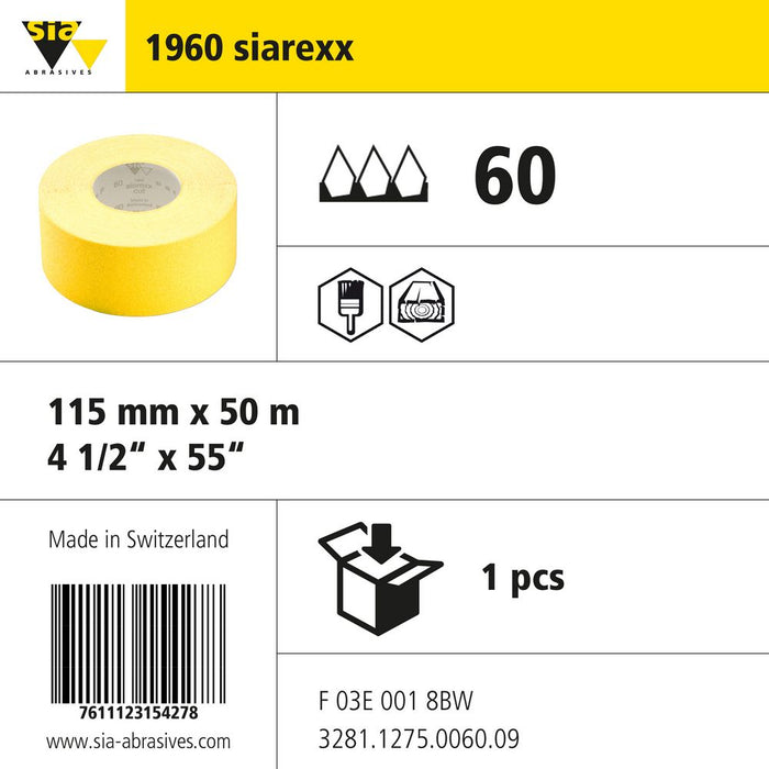 Product info — 1960 siarexx 115x50000mm P60