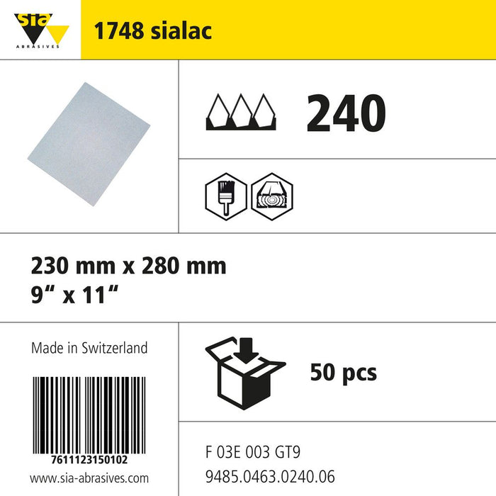 Product info — 1748 sialac 230x280mm P240 (Pack of 50)