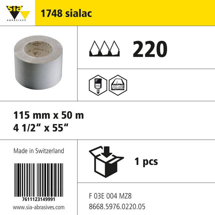 Product info — 1748 sialac 115x50000mm P220