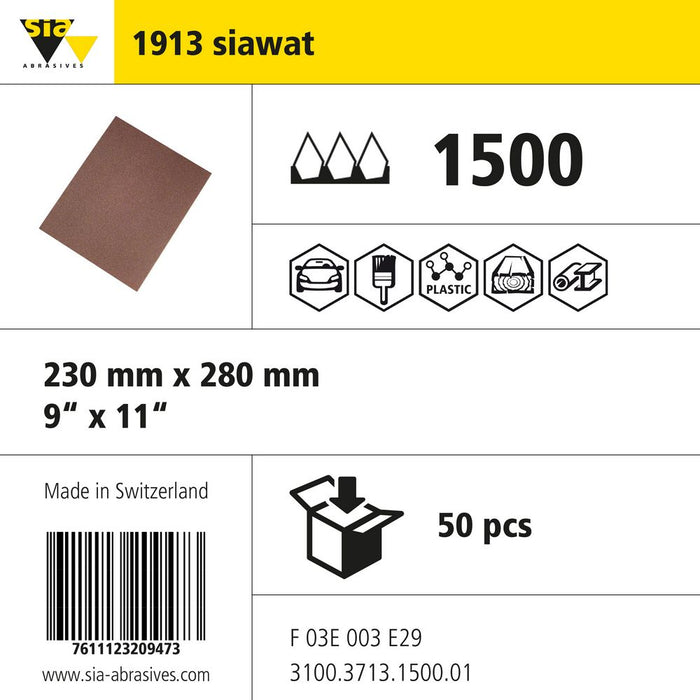 Product info — 1913 siawat standard 230x280mm P1500 (Pack of 50)