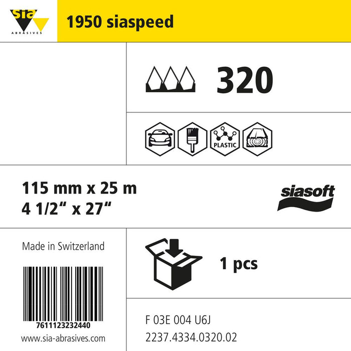 Product info — 1950 siaspeed 115x25000mm P320