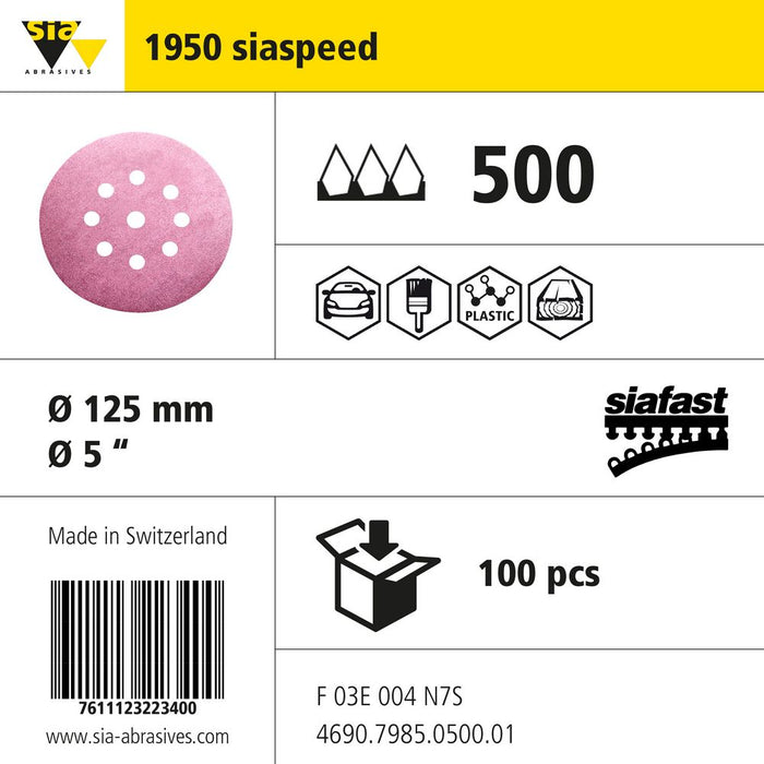 Product info — 1950 siaspeed Ø125mm P500