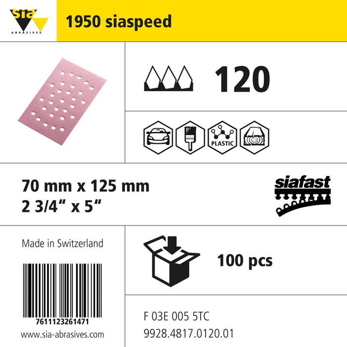 Product info — 1950 siaspeed 70x125mm P120