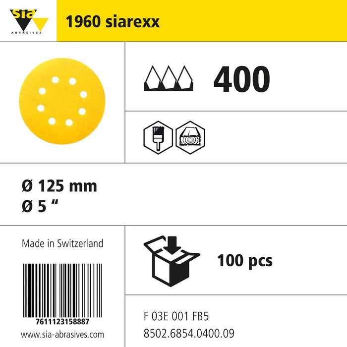 Product info — 1960 siarexx Ø125mm P400 (Pack of 100)