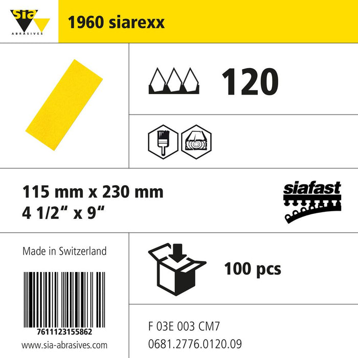 Product info — 1960 siarexx 115x230mm P120