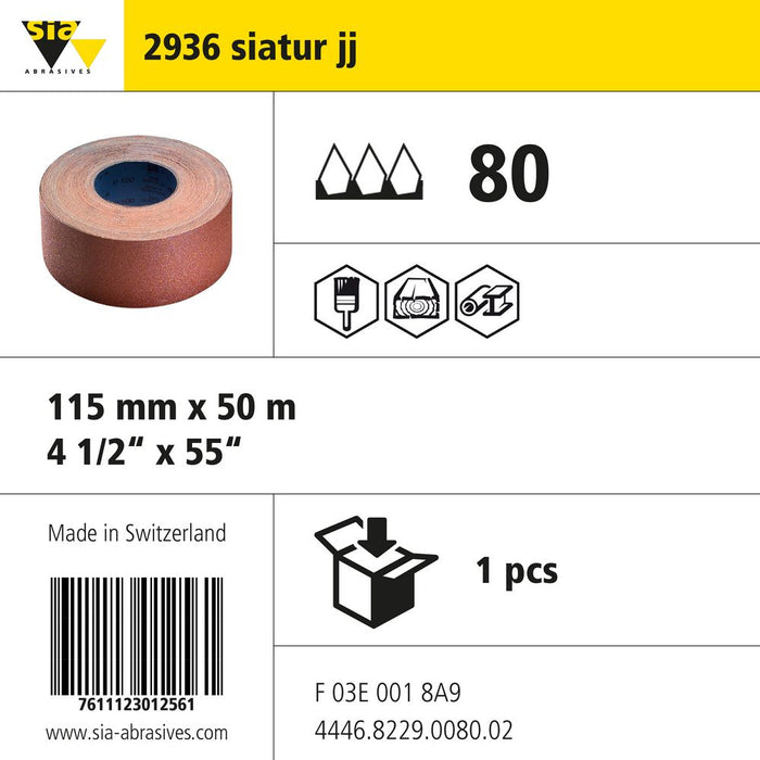 Product info — 2936 siawet 115x50000mm P80